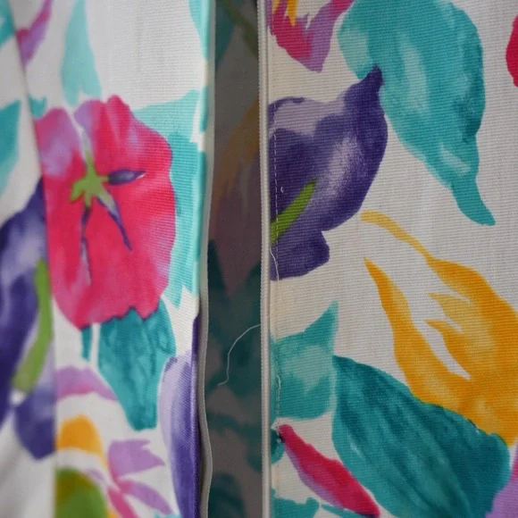 Vtg 80s Women's Talbots Dress Joan Leslie Bold Floral with Shoulder Pads Size 8 - Picture 10 of 10